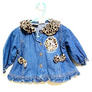 ☘️Disney Babies cute Minnie Mouse denim jacket